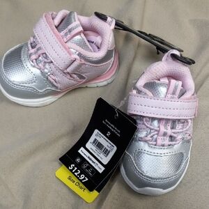 Pink and Silver Kids Shoes
